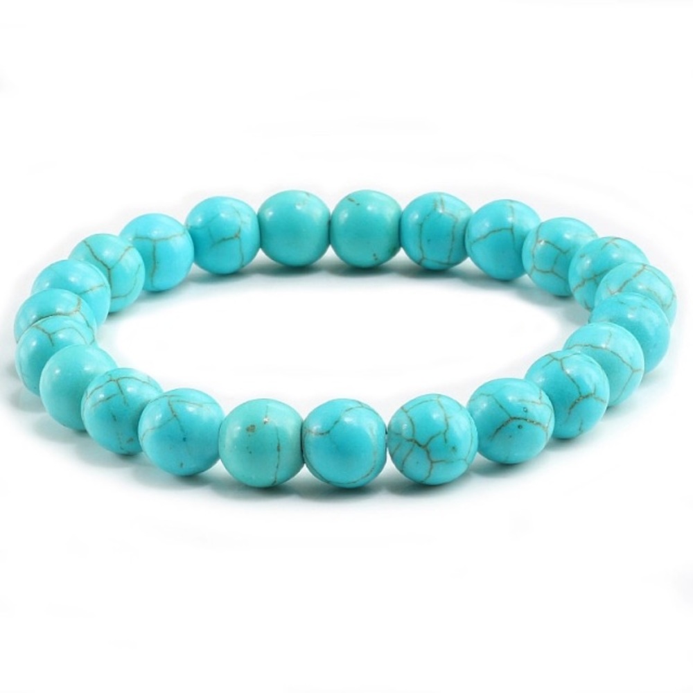 NEW!💙💎TURQUOISE BEAD BRACELET💎💙SMALL! NATURAL! - Picture 2 of 16